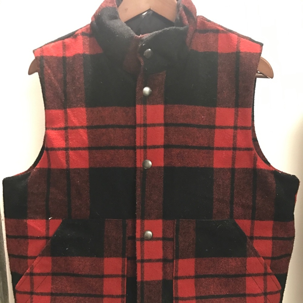 OLD NAVY PUFF FLANNEL VEST